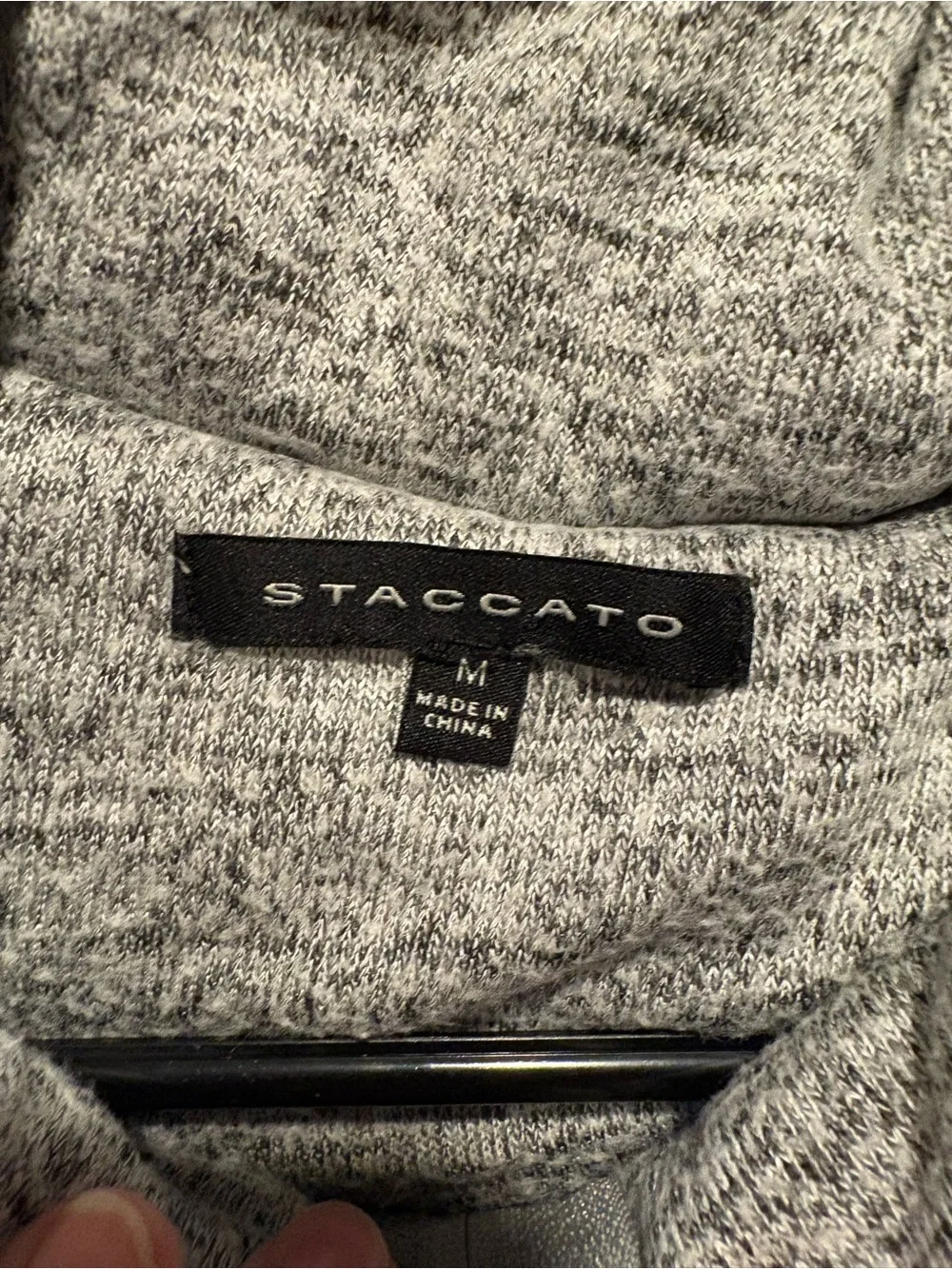 Staccato Light Heather Gray Puffer Vest NWOT